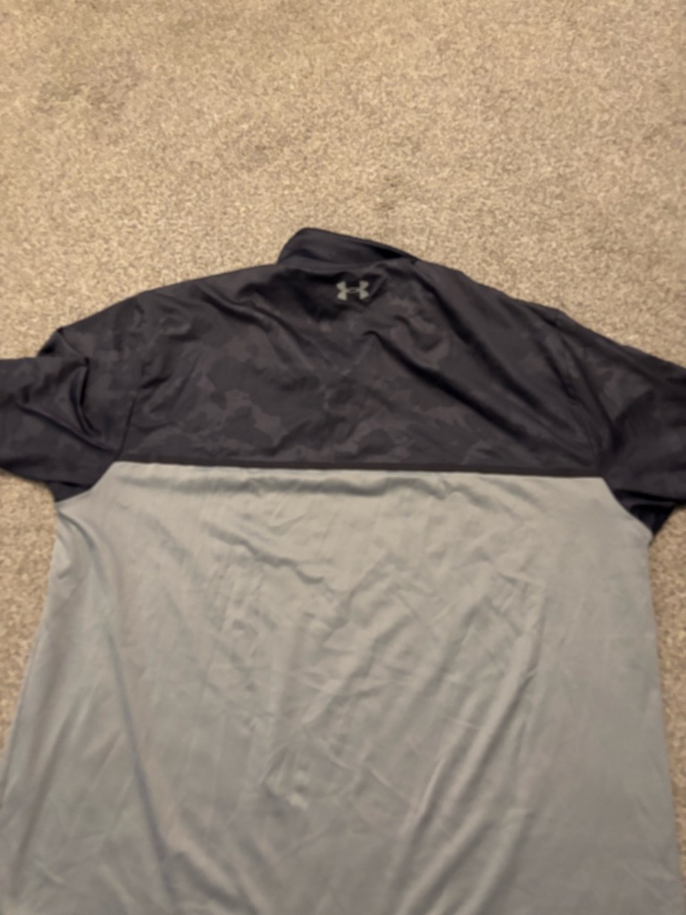 Under Armour Men’s Black and Light Gray Short-Sleeve Polo - Picture 5 of 8